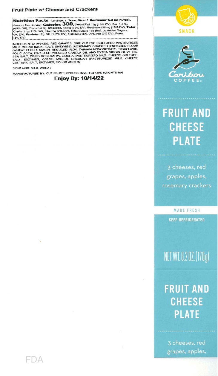 Caribou Coffee Fruit and Cheese Plate Recalled For Listeria