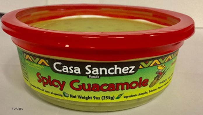 Casa Sanchez Spicy Guacamole Listeria Recall