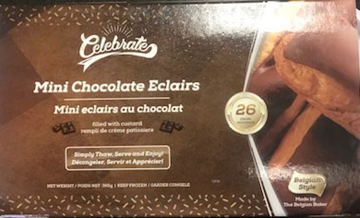 Celebrate Profiteroles and Eclairs Recalled For Salmonella in Canada