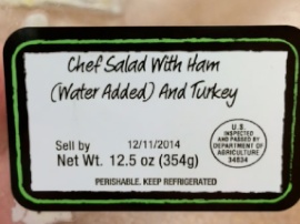 Chef Salad Recall
