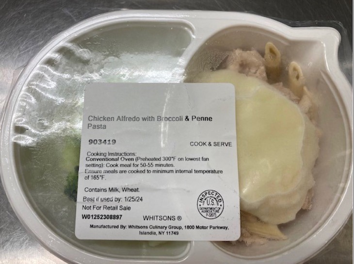 Chicken Alfredo with Broccoli Recalled For Undeclared Egg