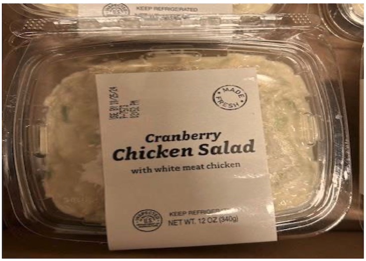 Chicken Cranberry Salad Recalled For Undeclared Wheat