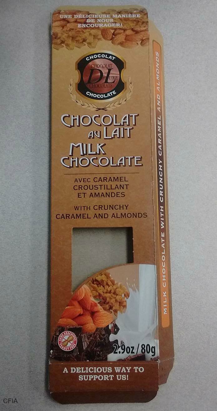 Chocolat de Luxe Allergen Recall