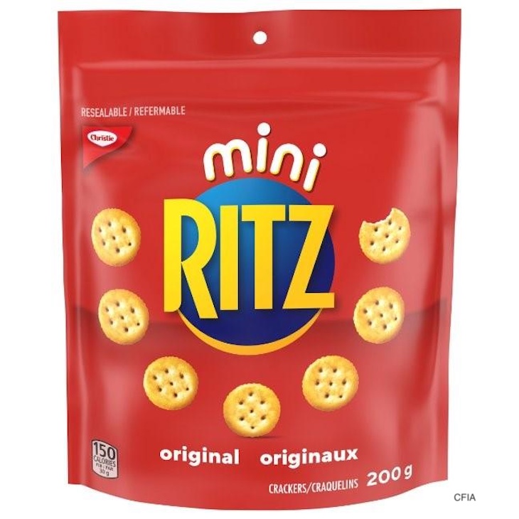 Christie Original Mini Ritz Crackers Recalled For Undeclared Milk