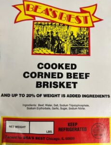 City Foods Pastrami and Corned Beef Recalled For Listeria