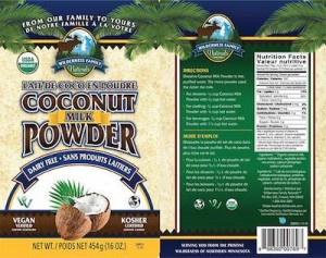 Coconut Powder Allergen Recall