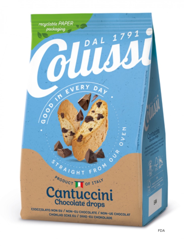 Colussi Cantuccini Chocolate Drops Recalled For Almonds