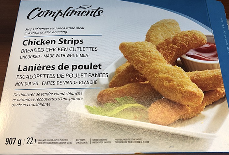 Compliments Chicken Strips Linked to Salmonella Outbreak in Canada