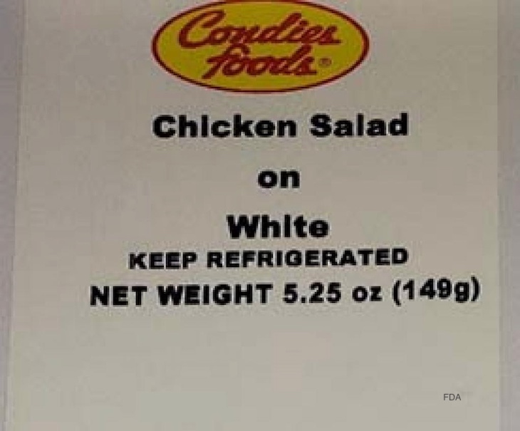 Condies Foods Chicken Salad Items Recalled For Undeclared Soy