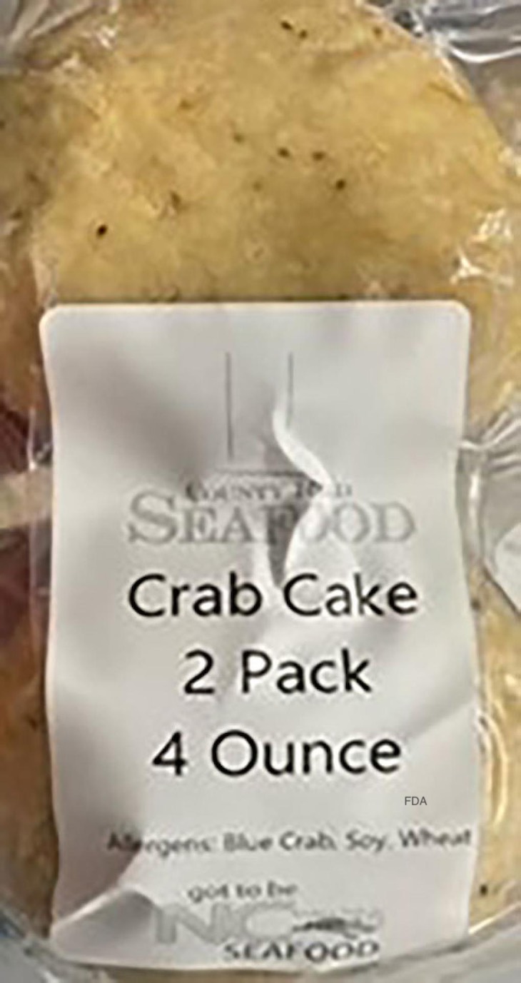 County Road Seafood Crab Cake Recalled For Possible Listeria 