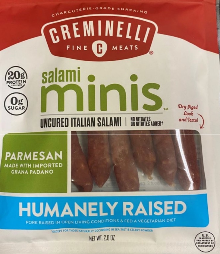 Creminelli Mini Parmesan Salami Sticks Recalled For Undeclared Egg