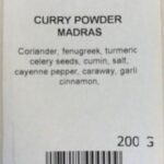 Curry Powder Madras Recalled in Canada For Undeclared Mustard
