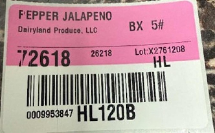 Dairyland Produce Jalapeños Recalled For Possible Salmonella
