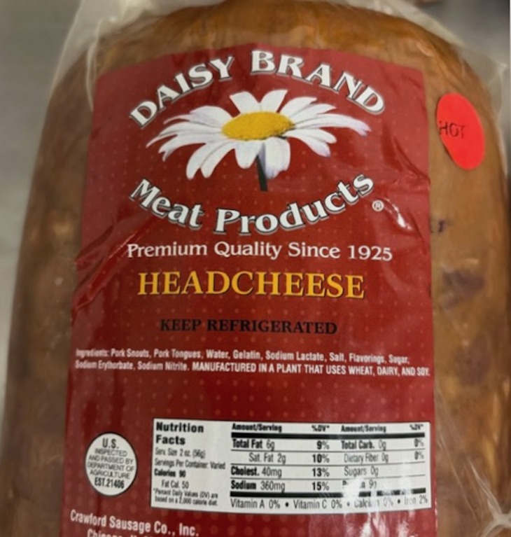 Daisy Headcheese Listeria Monocytogenes Is Outbreak Strain