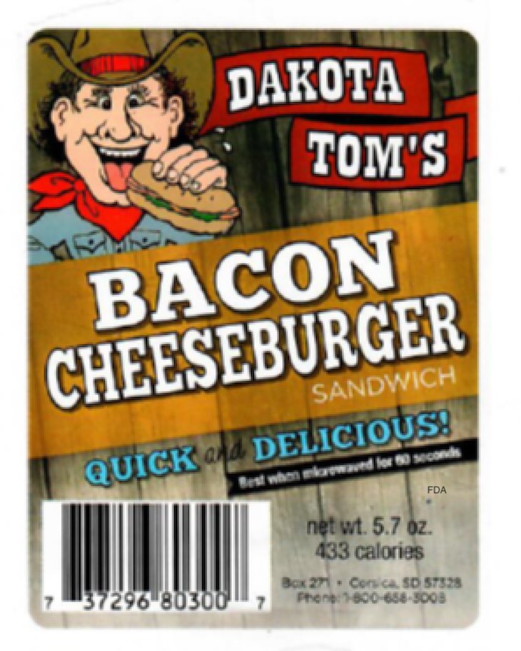 Dakota Tom's Cheeseburgers Recalled For Possible Listeria