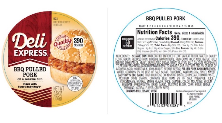 Deli Express BBQ Pulled Pork Sandwiches Recalled For Plastic