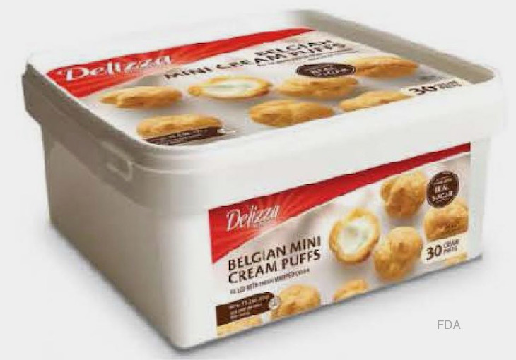 Delizza Cream Puffs Recalled For Possible Foreign Material