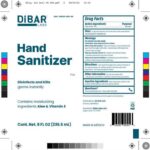 Dibar Labs Hand Sanitizer Recalled for the Presence of Methanol