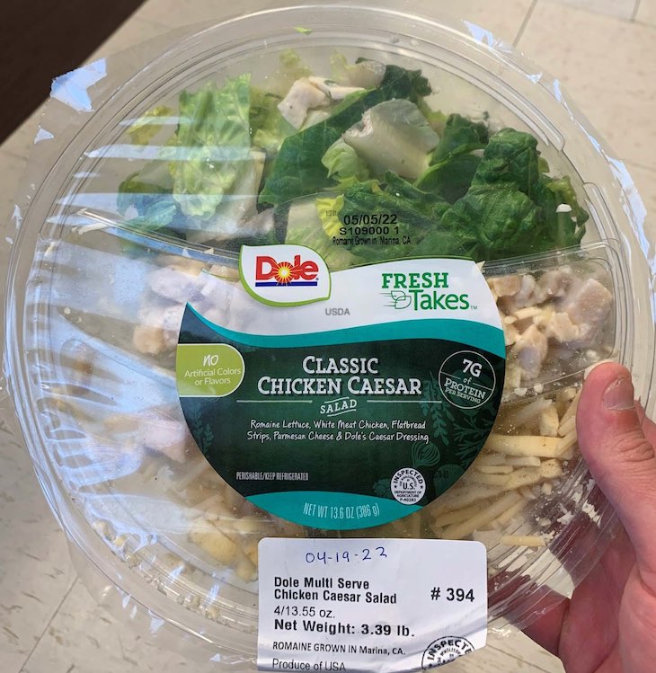 Dole Classic Chicken Caesar Salad Recalled For Undeclared Allergens