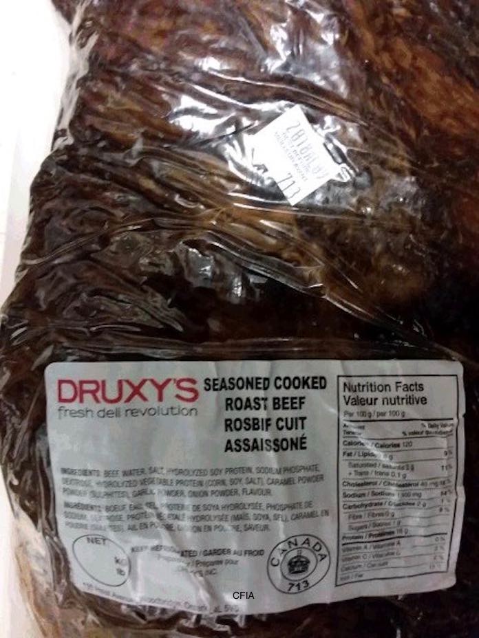 Druxys Seasoned Roast Beef Recall