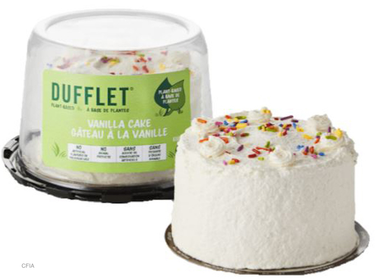 Dufflet Cakes Recalled in Canada For Undeclared Egg