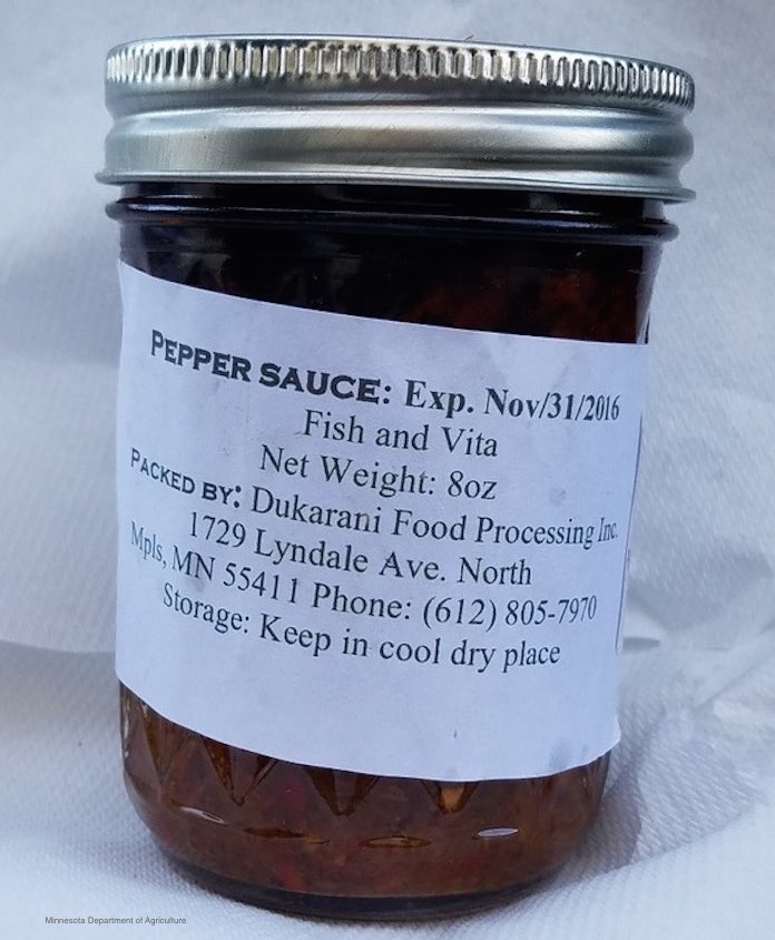 Dukarani Pepper Sauce Botulism Recall