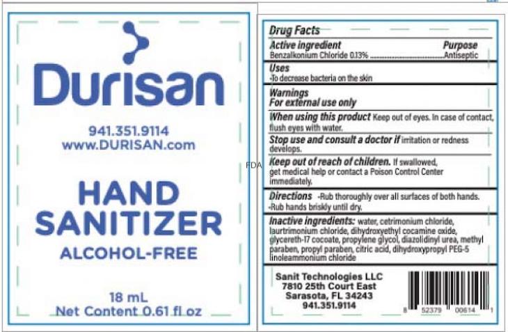 Durisan Antimicrobial Hand Sanitizer Recalled For Microbial Contamination