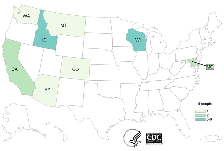 CDC Investigating E. coli O157:H7 Outbreak Including MD and WI Illnesses