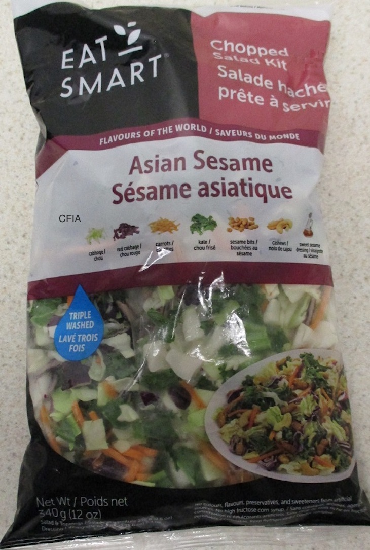 Eat Smart Asian Sesame Chopped Salad Kits Recalled For Listeria