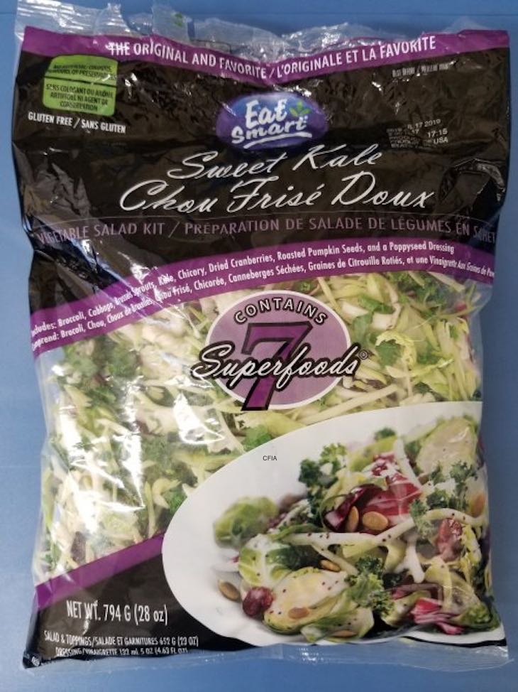 Eat Smart Sweet Kale Salad Kit Recalled For Possible Listeria