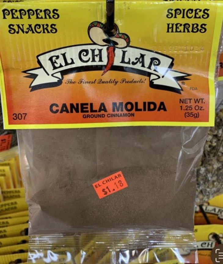 El Chilar Ground Cinnamon Recalled For Elevated Lead Levels
