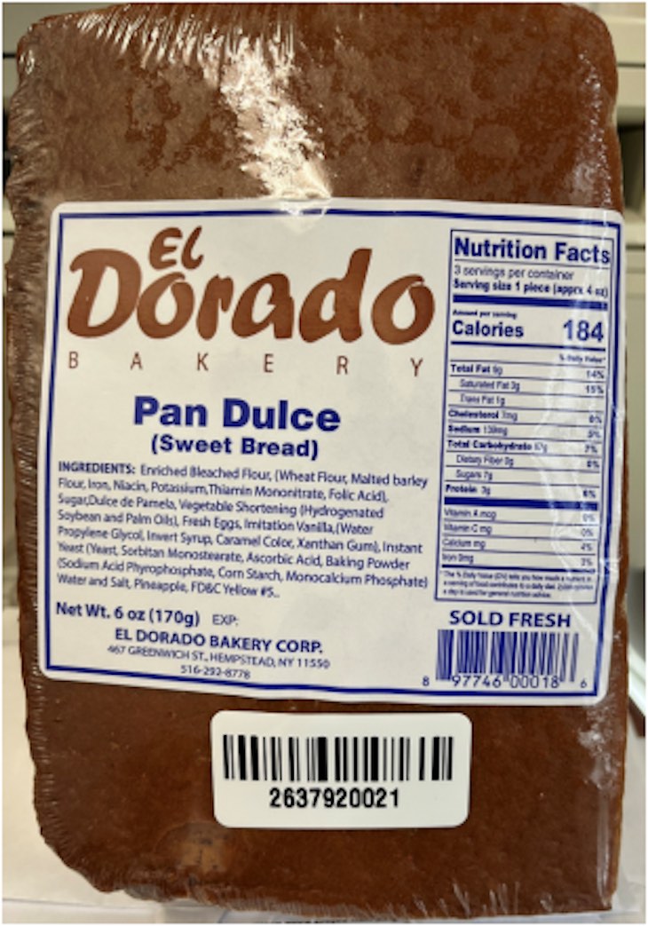 El Dorado Bakery Pan Dulce Recalled For Undeclared Milk