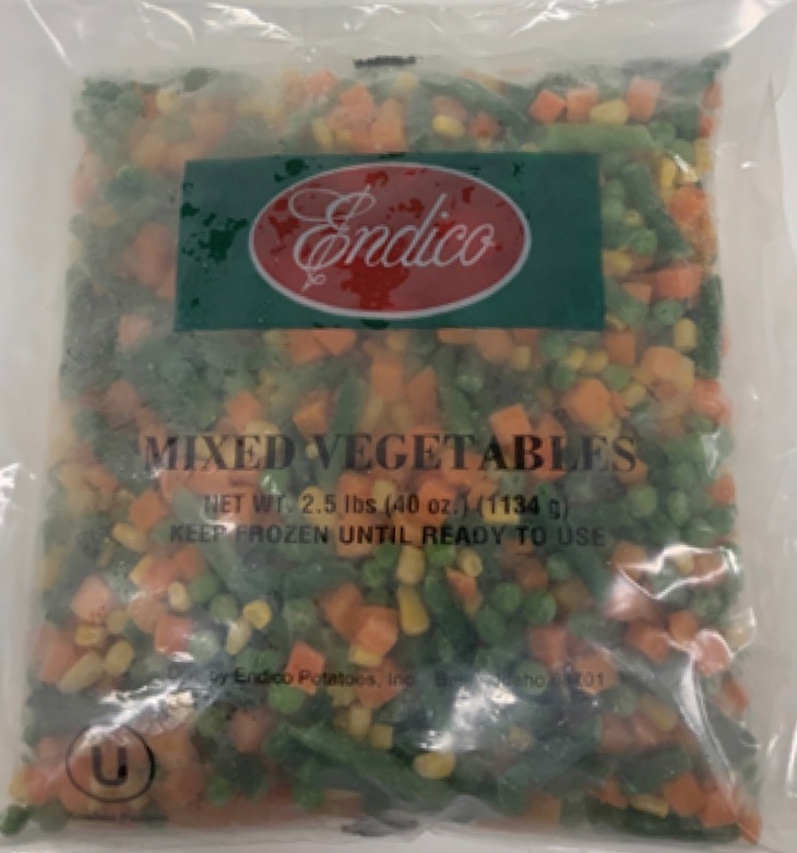 Endico Frozen Mixed Vegetables Recalled For Possible Listeria