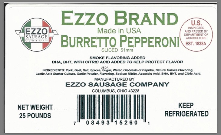 Ezzo Sausages Recalled For Possible Listeria Monocytogenes Contamination
