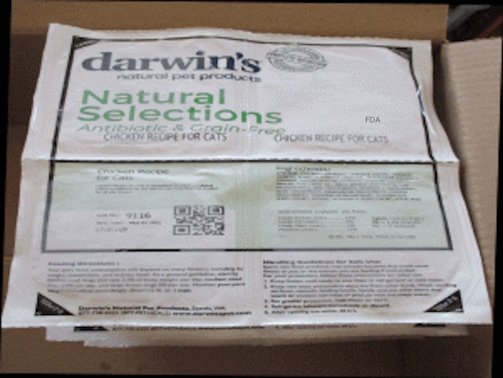 FDA Warns About Salmonella in Some Darwin's Natural Pet Food
