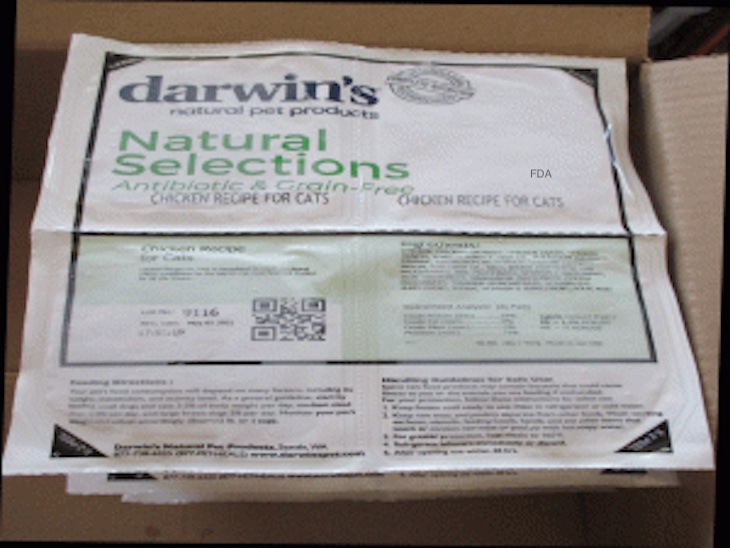 FDA Warns Pet Owners About Salmonella in Some Darwin's Natural Pe