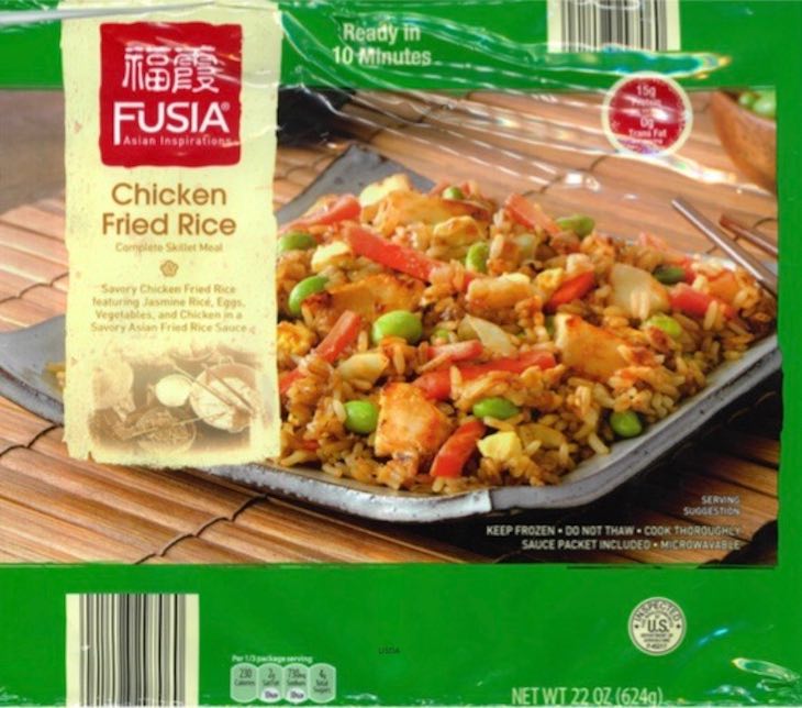 FUSIA Chicken Fried Rice Recall