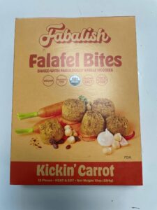 Fabalish Kickin' Carrot Falafel Bites Recalled For E. Coli