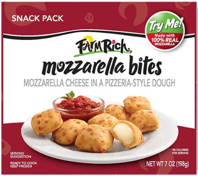 Recalled Farm Rich Mozzarella Bites E. coli 0121