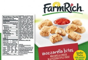 Recalled Farm Rich Mozzarella Bites