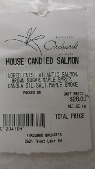Farquhar Candied Salmon Recall