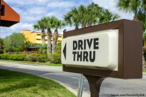 Drive Thru Sign for Fast Food Restaurant