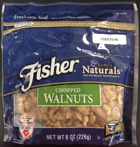 Fisher Chopped Walnuts Salmonella Recall