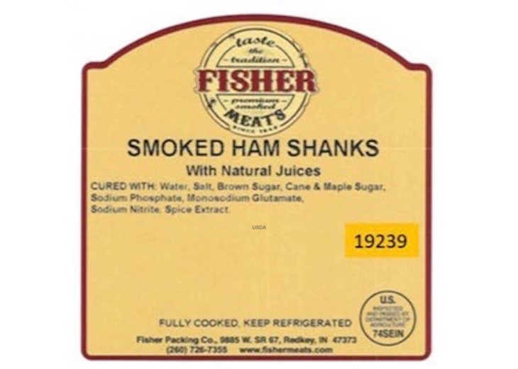 Fisher Meats Smoked Ham Recalled For Possible Listeria