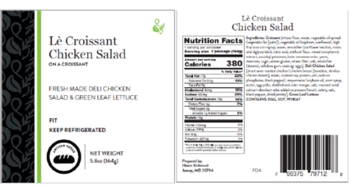 Food Unlimited Croissant Sandwiches Recalled For Soy and Milk