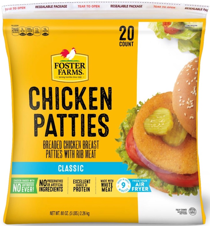Foster Farms Chicken Patties Recalled For Foreign Material