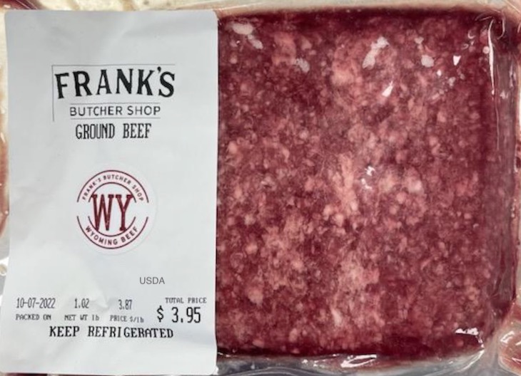 Frank's Butcher Shop Ground Beef Alert For Possible E. coli O103