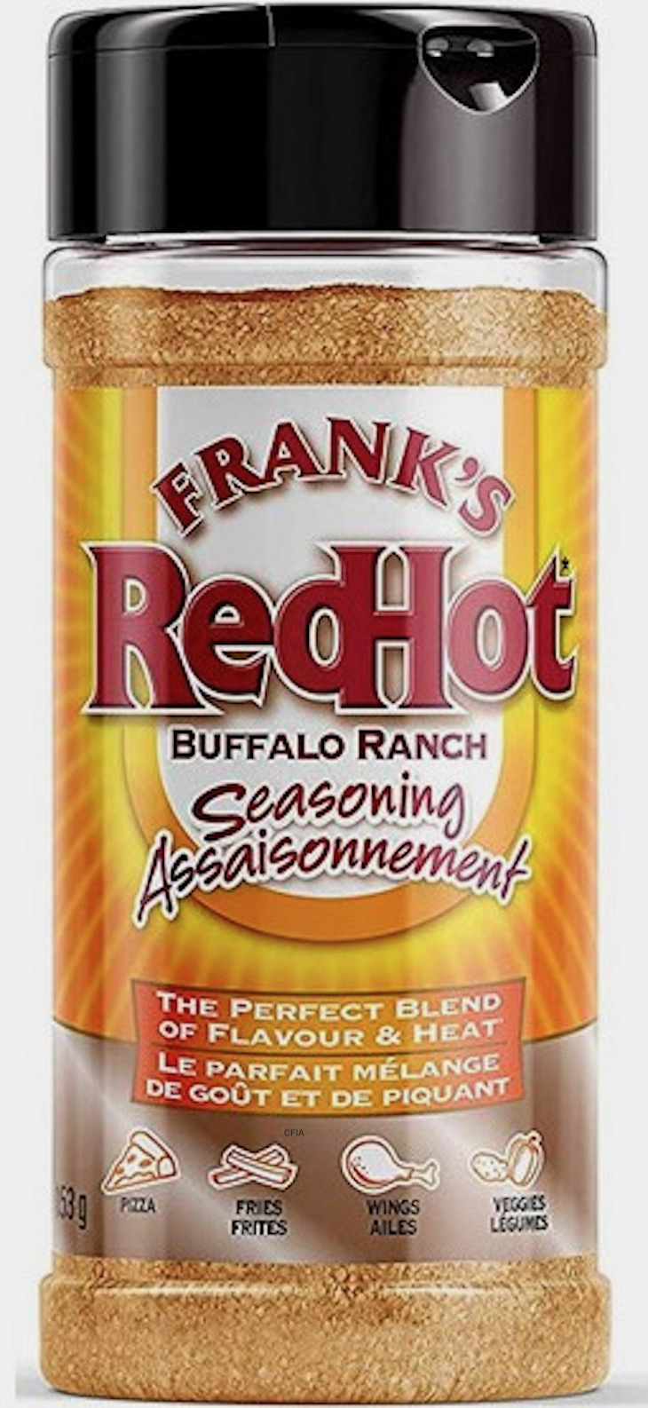 Frank's RedHot Buffalo Ranch Seasoning Recalled in Canada
