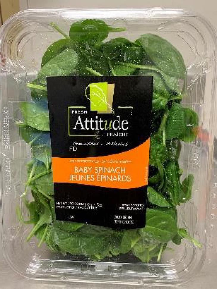 Fresh Attitude Baby Spinach Recalled For Possible Salmonella