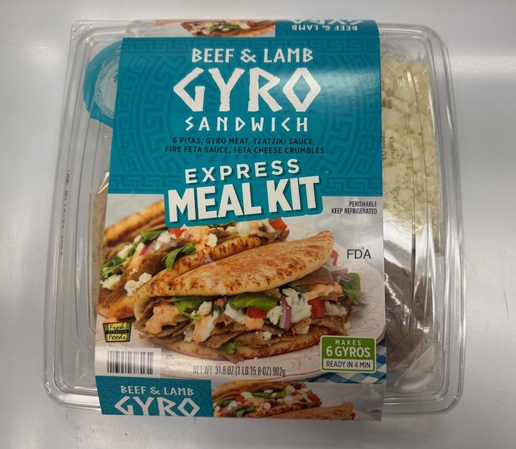 Fresh Creative Foods Recalls Beef Gyro Sandwich Meal Kits